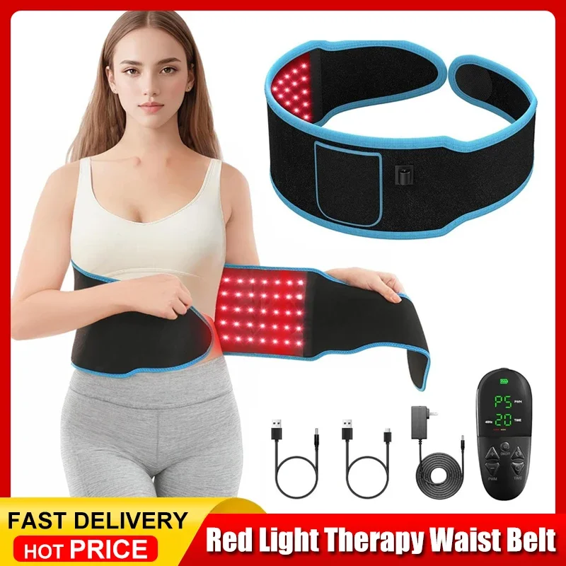 

Red ＆Infrared Light Therapy Belt 850nm 660nm LED Beauty Devices Fo Wrap Burn Fat Face Wrap Slimming Waist Heat Pad Full Body