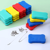 5/10pcs Whiteboard Eraser multicolour EVA Felt cloth Board Erasers Wipe Dry Erase Chalkboard Blackboard eraser Markers Cleaner