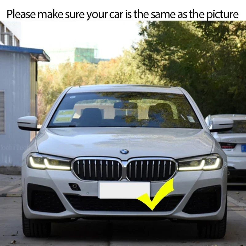 LED White Light Gloss Black Car Front Bumper Kidney Grill Grilles for BMW 5 Series G30 G38 G31 Facelift LCI 2020-23 Car Styling