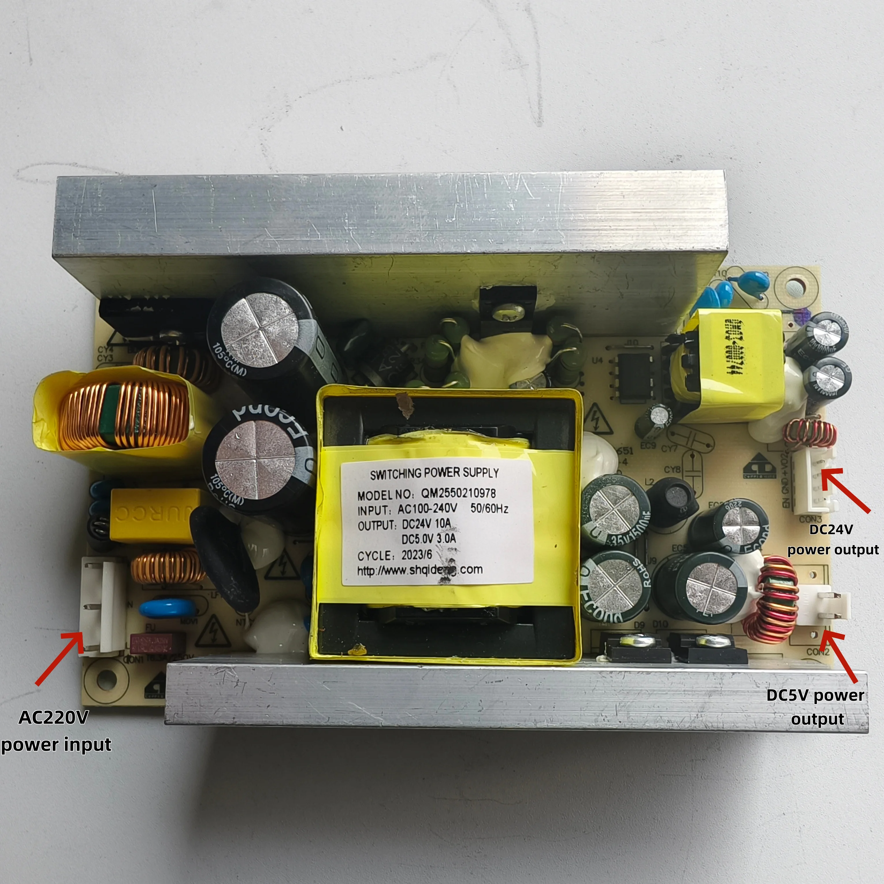 Massage Chair Power Board Massage Chair Switching Power Supply Qm2550210978 Output Dc24V-Dc5V