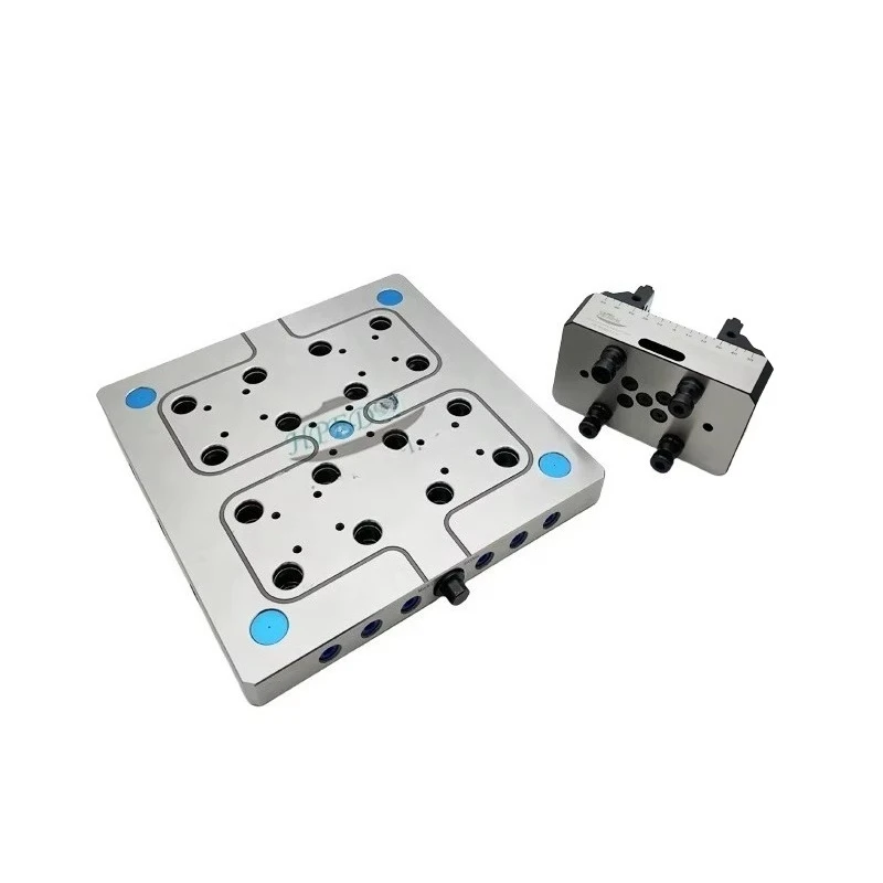 

High Precision 52mm Zero Point Positioning Base | CNC/EDM Quick Change System Precision Steel Pallet HE-KHDZ52A-4