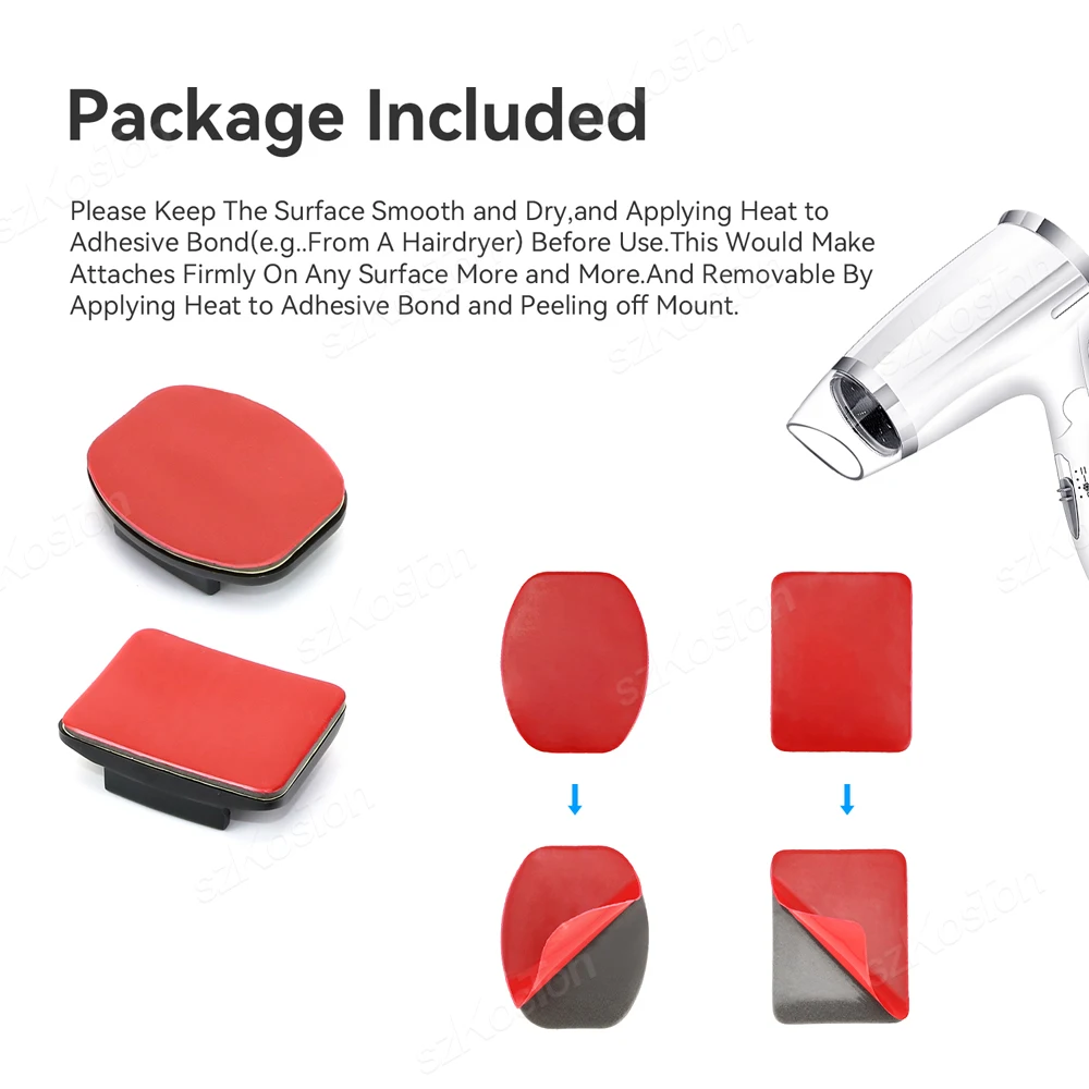 مجموعة ملحقات الخوذة الجانبية الأمامية على شكل حرف J قاعدة مشبك دعم جبل لـ GoPro Hero 13 12 11 10 9 8 7 DJI Osmo Action 4 5 SJCAM