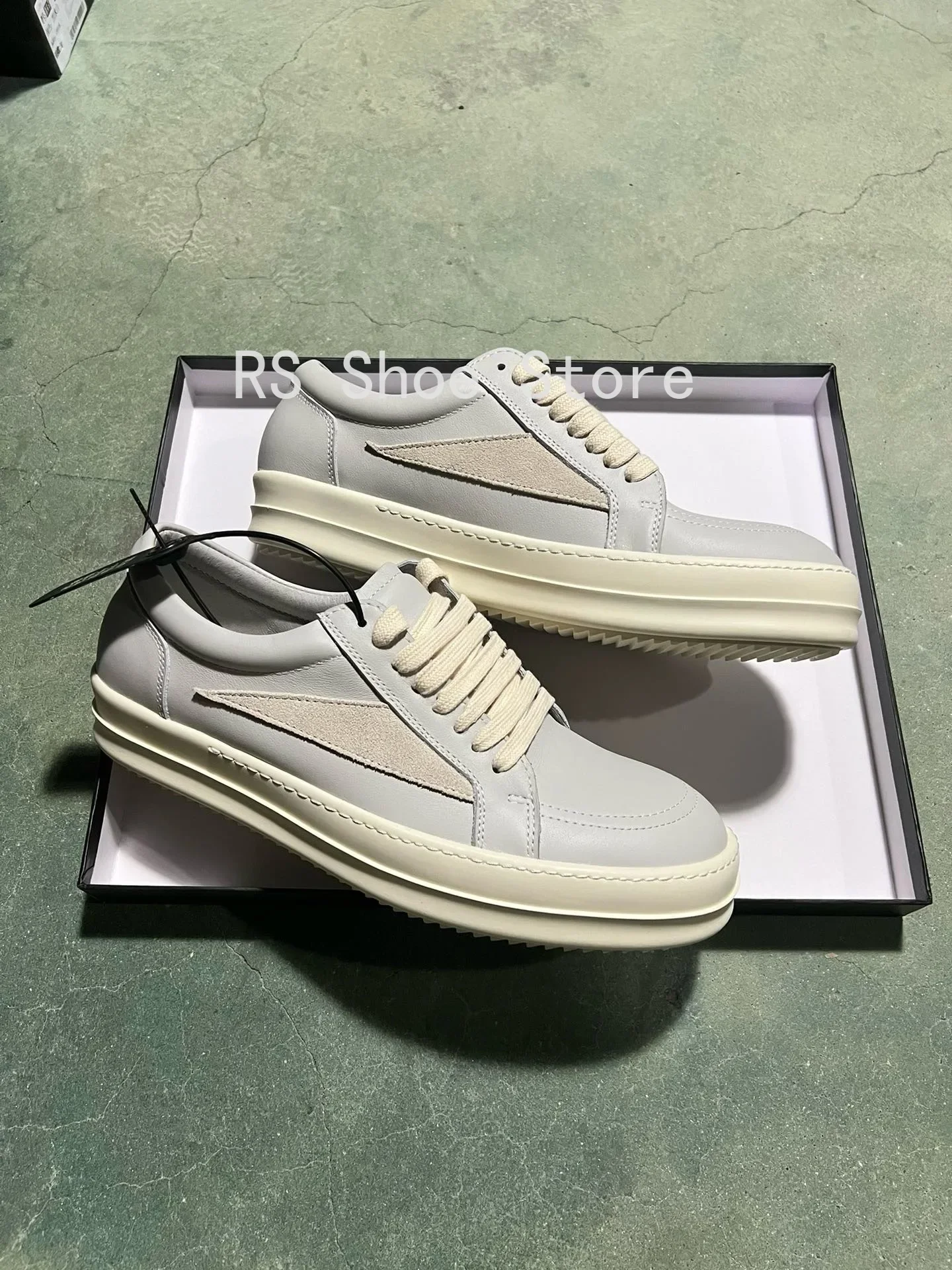 

Ro Classic Designer Men Sneaker Low Top Women Suede Shoes Grey Leather Casual Shoe Lace Up Retro Flat Canvas Gray Sneakers