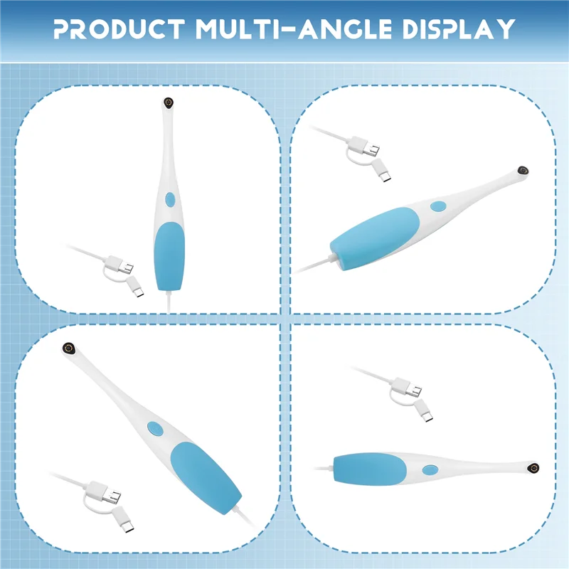 AT29-Para telefone android para pc compatível endoscópio portátil tipo-c inspeção boroscópio 3 em 1 usb cobra câmera 6 luzes led
