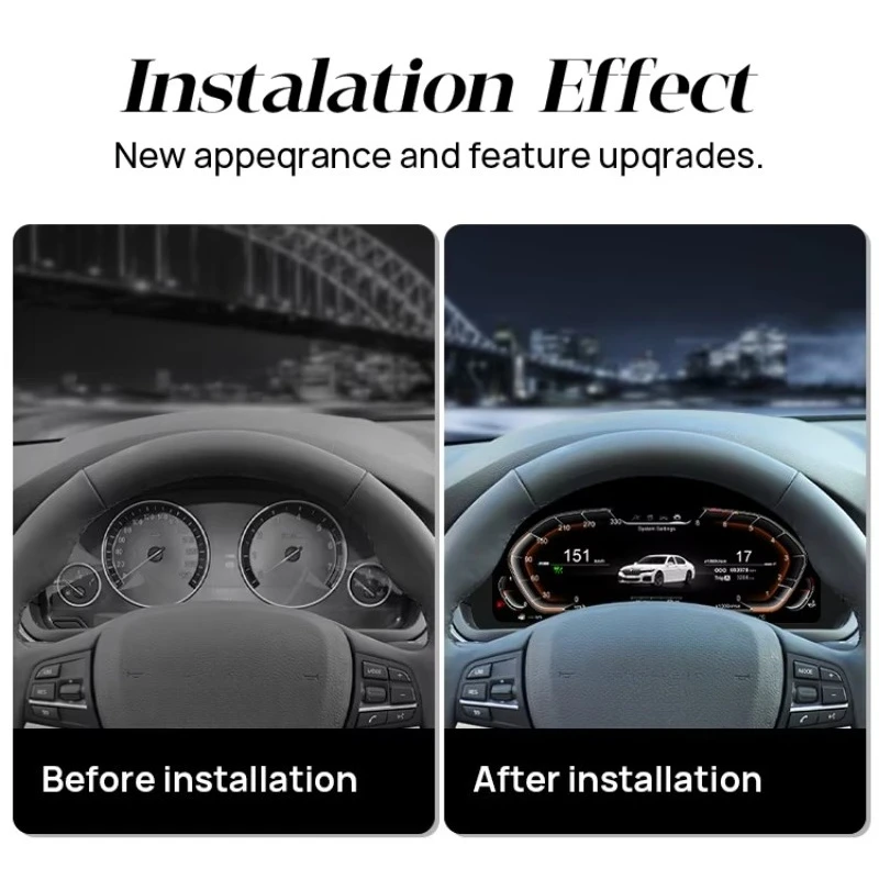 مجموعة أدوات رقمية LCD لـ X3/X4/X5/X6 F01-F04/F06/F07/F10-F16/F18/F25/F26 قمرة القيادة الافتراضية