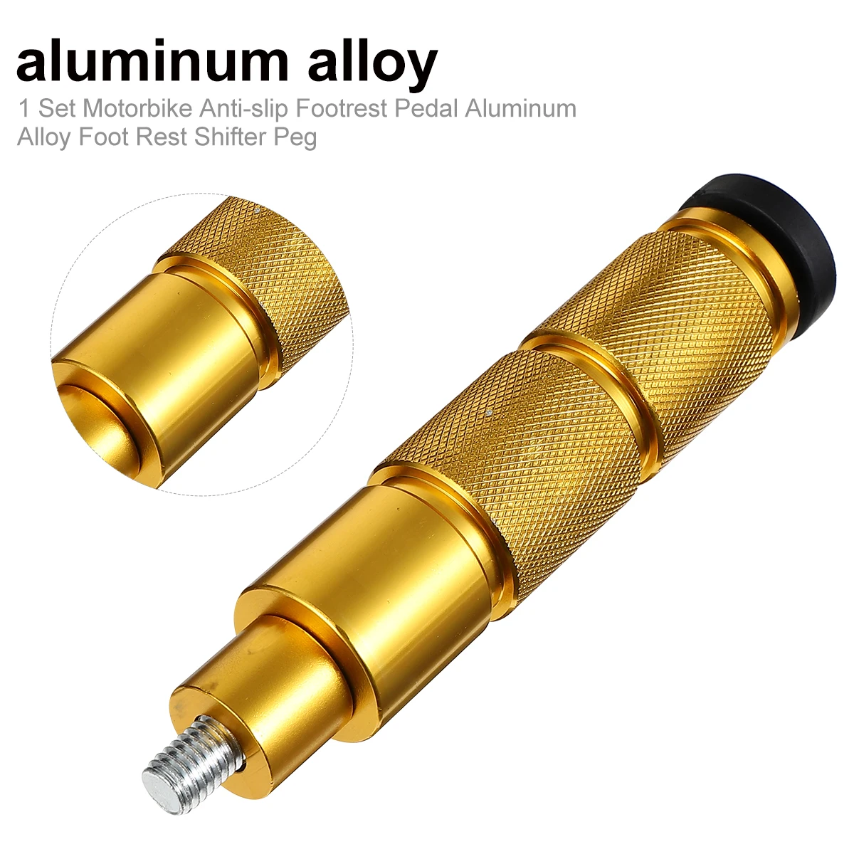 

1 set 1 Set Aluminum Alloy Anti-Slip Motorcycle Footrest Pegs For Rear Axle Comfortable Long Ride Pedal Platform Replace Broken