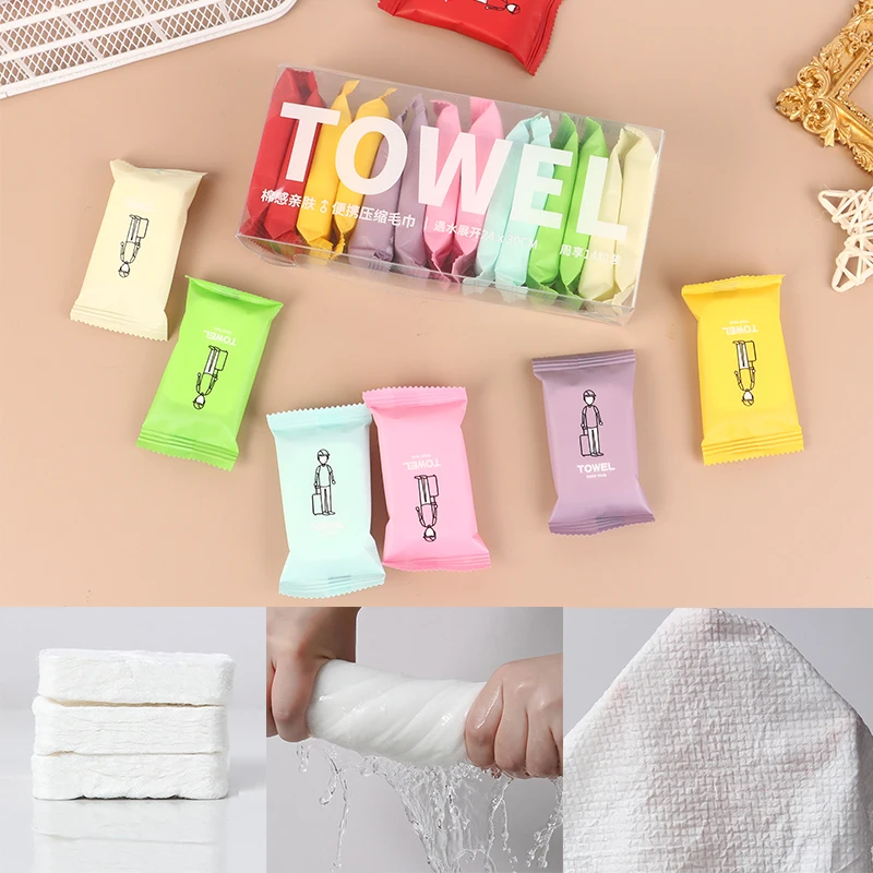 Disposable Washcloth Portable Travel Towel Thickened And Enlarged Pure Cotton Compressed Face Cleansing Beauty Square Towel