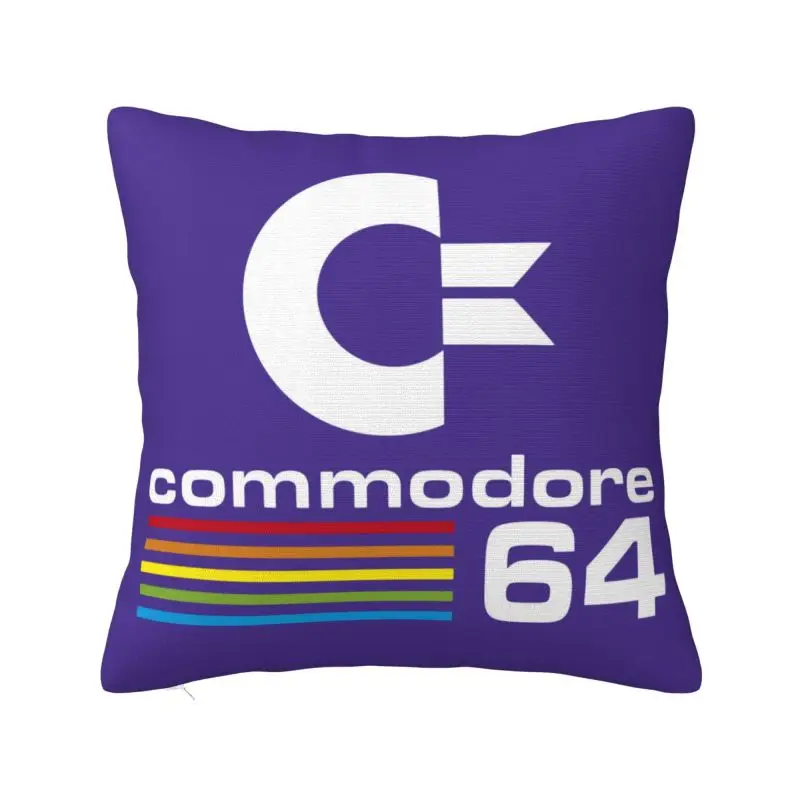 Commodore 64 Modern Pillow Cover Home Decorative C64 Amiga Computer Chair Cushion