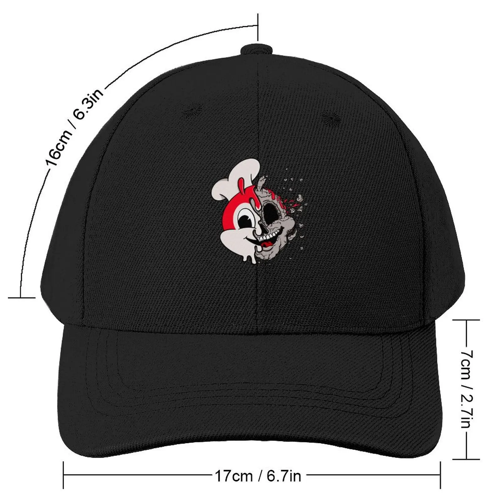 JOLLIBEE ACID POPART FILIPINO GRAY 3 Baseball Cap Sunhat Golf Hat Man Beach Outing Woman Hats Men's