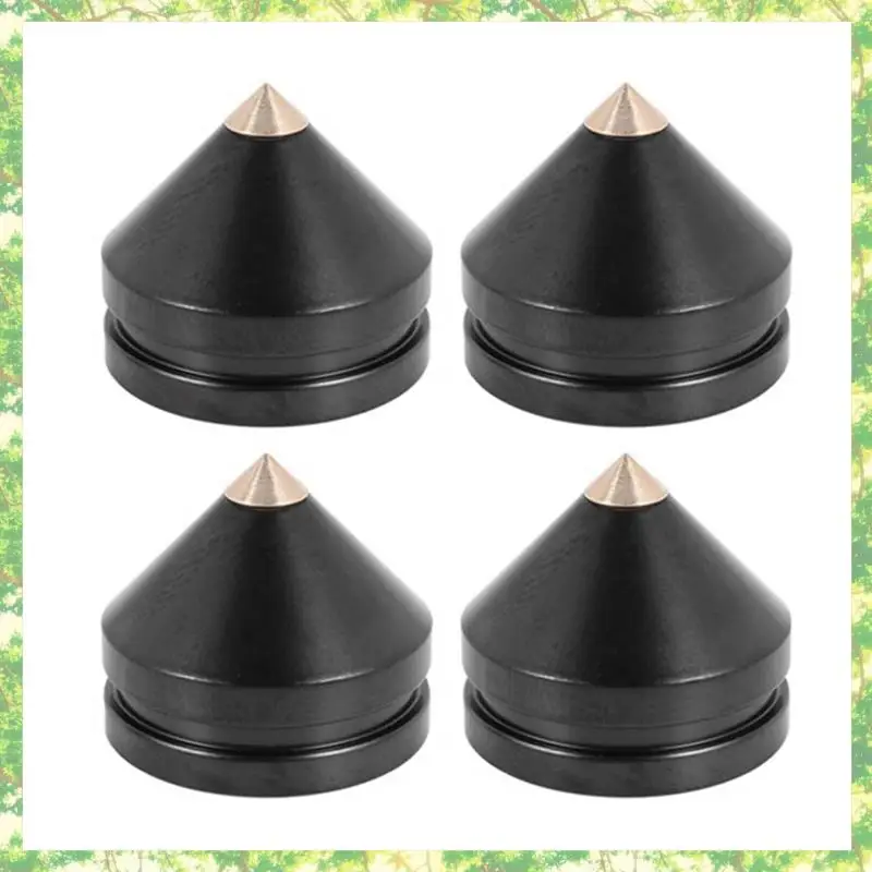 Smart-36Sets المتكلم حامل قدم وسادة للقدم سبائك الألومنيوم معدن (ليست الخشب الطبيعي) المسامير مخروط الطابق القدم مسمار M23X20