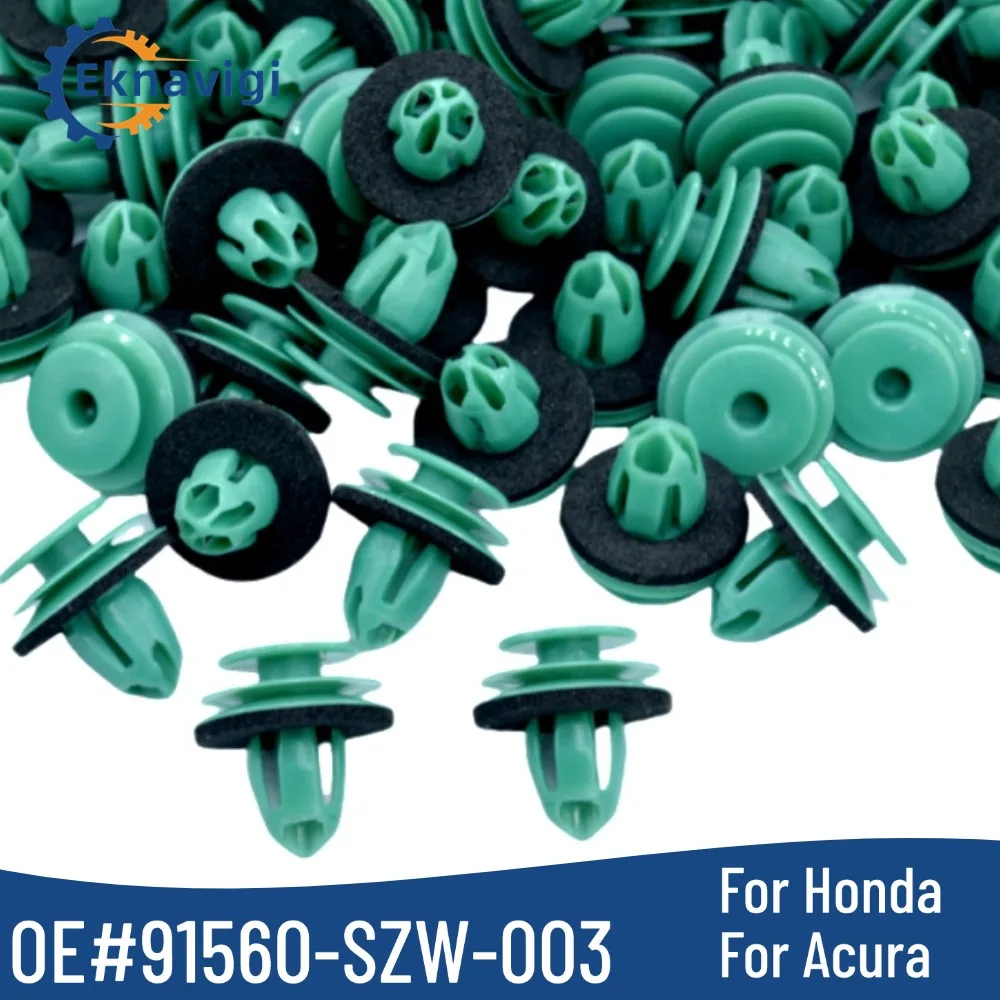 20Pcs OE# 91560-SZW-003 Compatible With For Honda Odyssey CR-Z Civic CR-V HR-V Crosstour Accord Pilot Fit Door Panel Trim Clips