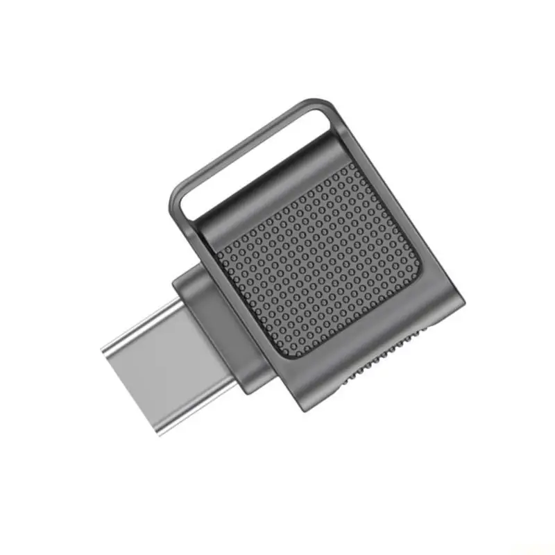 B03F Metal Shell USB3.0 Type C TFs MicroSDs Card Reader Adapter for Smartphones Tablets and FullHD Video Recording