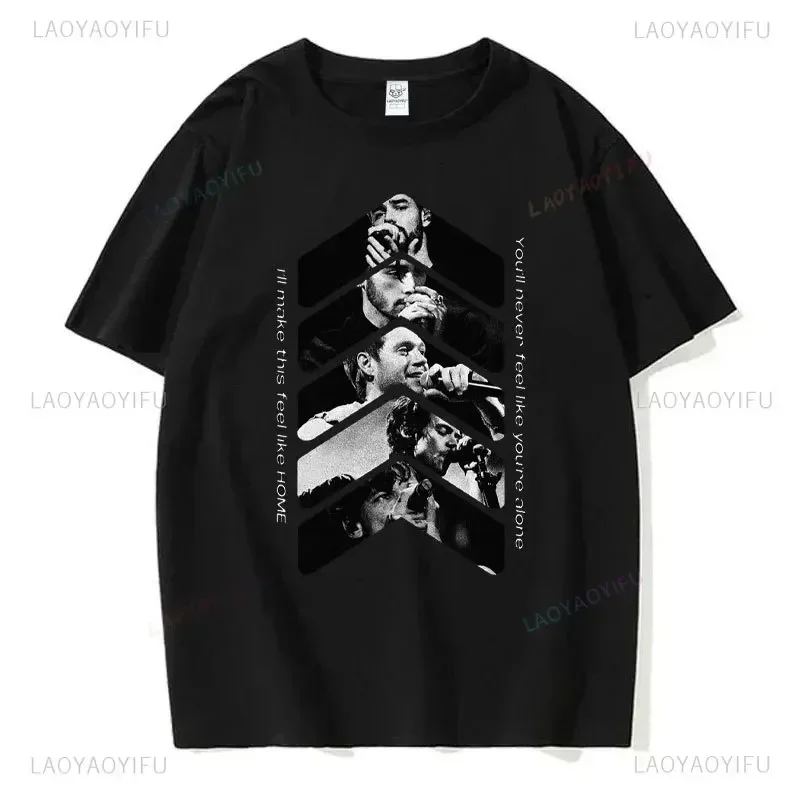 I Love One Directions Print T-Shirts Rapper Short Sleeve T Shirt Vintage Singer Tops Summer Cotton Hip Hop Men Women Tee-shirts