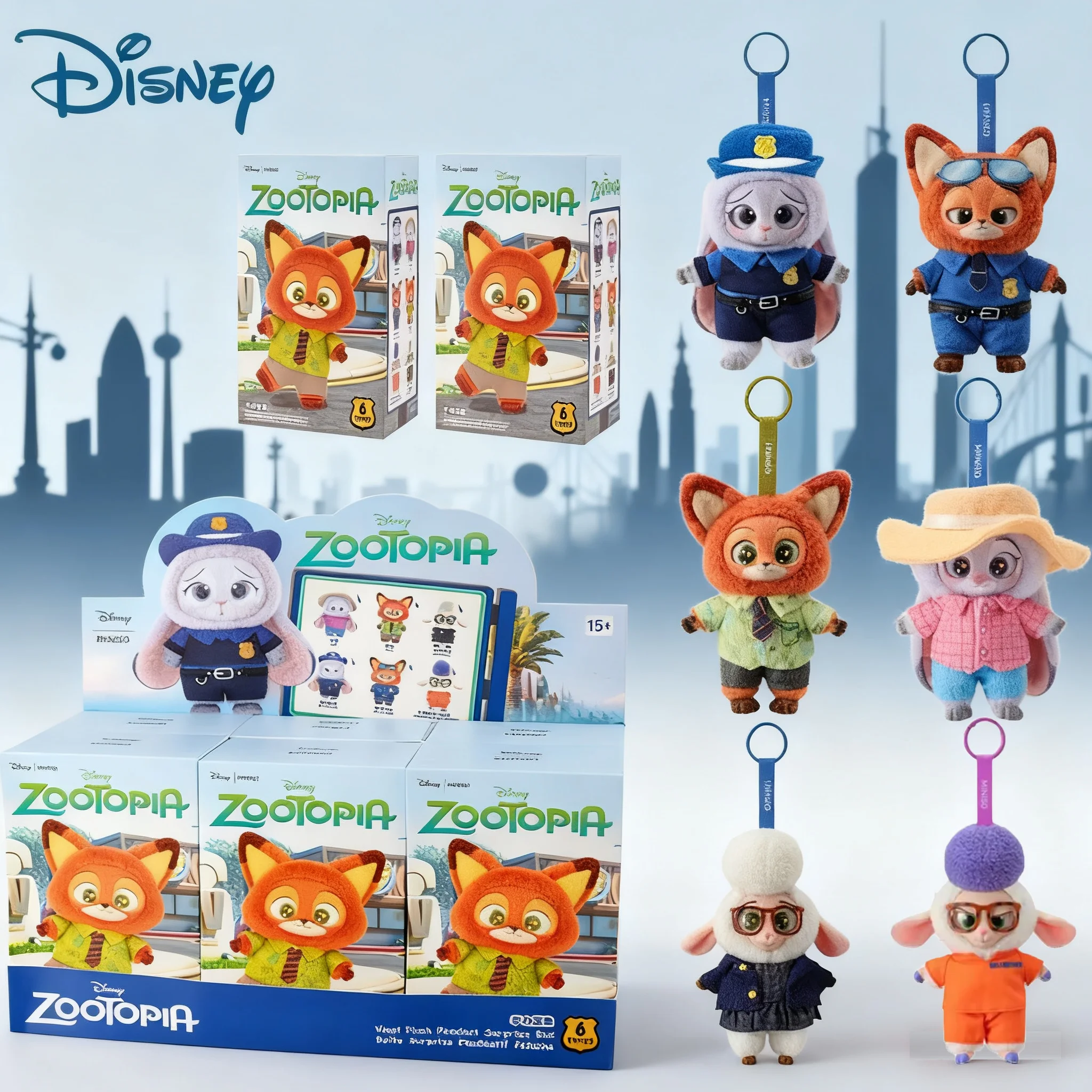 

Disney Zootopia Plush Blind Box Adorable Mystery Collectible Character Dolls Pendant Surprise Gift for Christmas Birthday