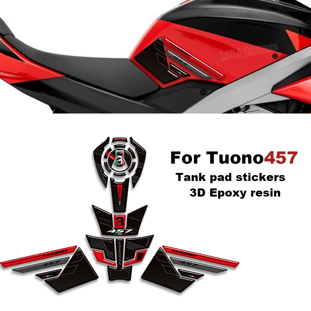 

﻿ For Aprilia Tuono 457 2025 2026 Motorcycle Tank cap Fuel Tank pad stickers protector decals New decoration kit