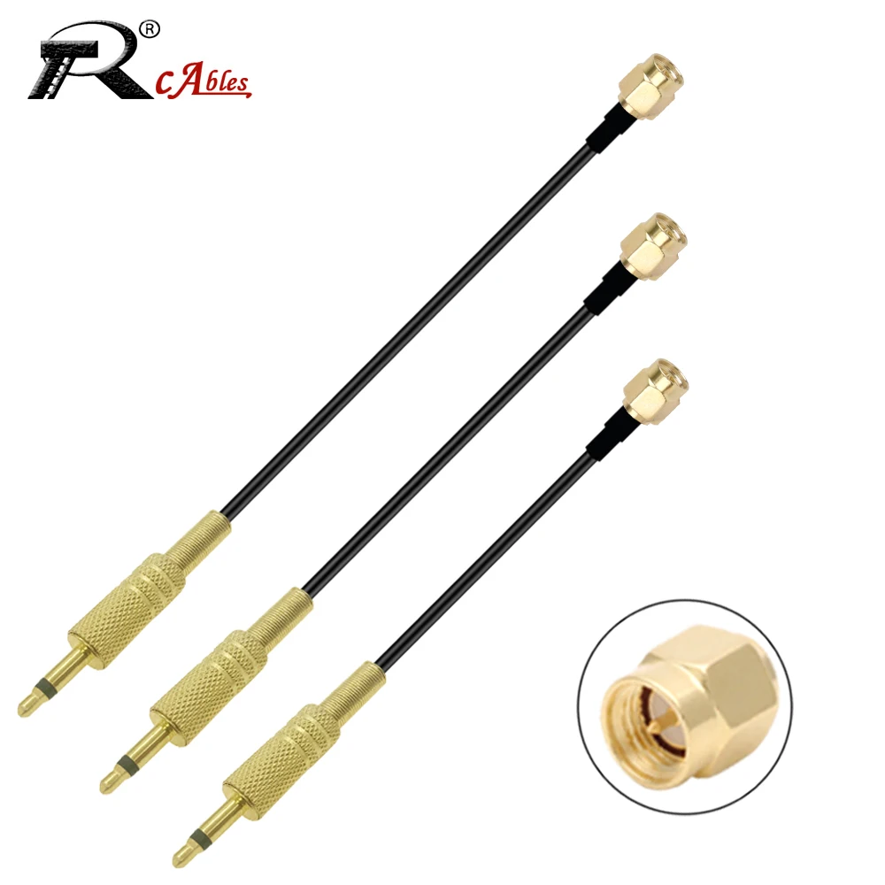 

SMA Female Jack to 3.5mm Mono 1/8" Male Plug for CCTV Camera Monitor Antenna Cord 50 Ohm RG174 Pigtail RF Coaxial Cable Jumper