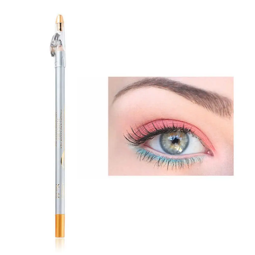 Waterproof Long-lasting Eyebrow Pencil With Sharpener Red Cosmetics Gray Black Lid New Proof Coffee Tools Sweat J3a2