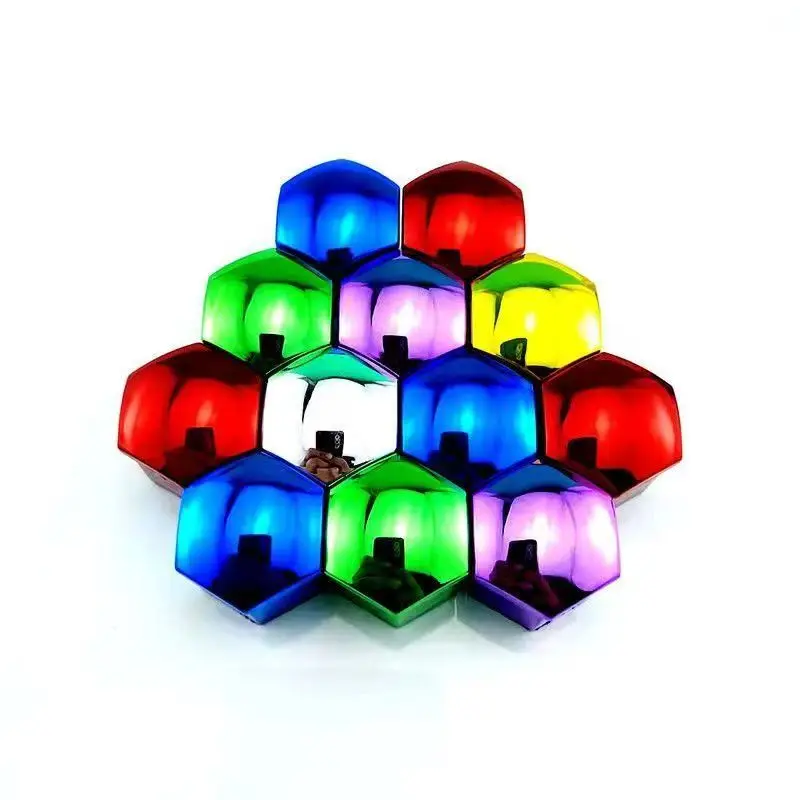 20pcs 17mm, 19mm, 21mm,22mm  Universal Auto Parts Tire Screw Caps, Wheel Hub Decorative Plastic Shell Nut Protective Covers