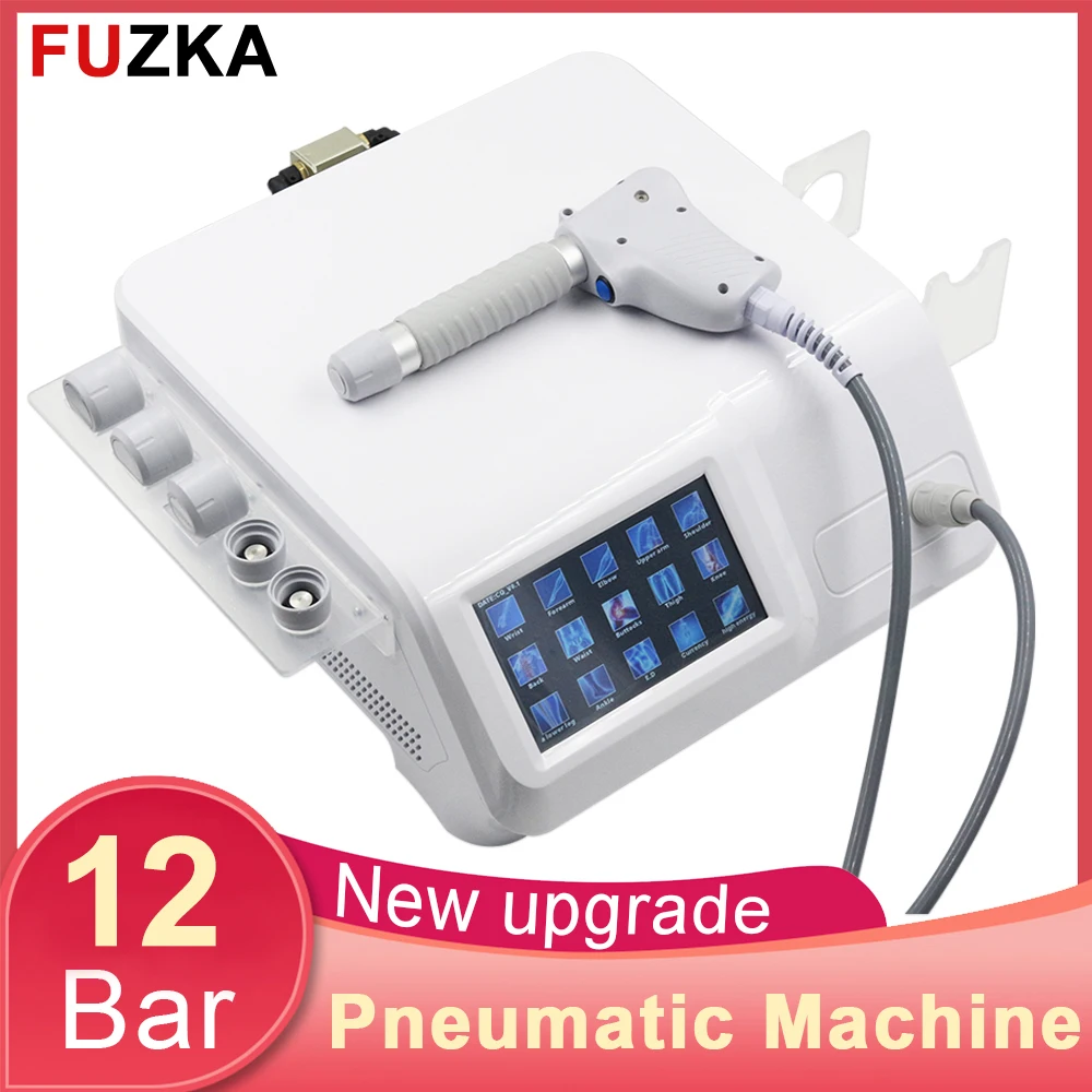 Pneumatic Shock Wave For ED Treatment 12 Bar Pain Relief Professional Shockwave Therapy Machine Health Care Body Massager