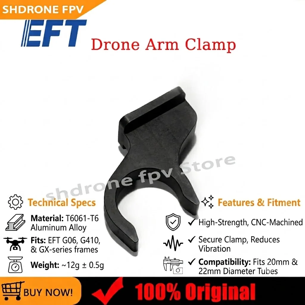 Hot Selling φ40 Arm Lock Clamp 4Pcs for EFT Agriculture Drone G420 G620 G630 Replacement Fitting