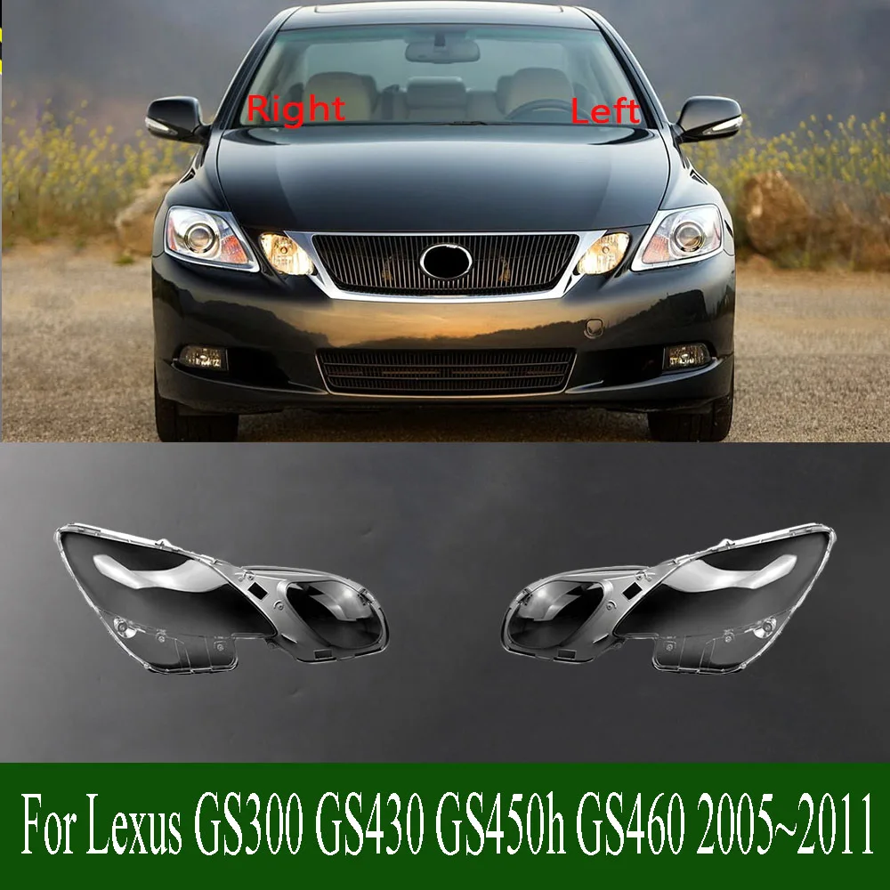 For Lexus GS300 GS430 GS450h GS460 2005~2011 Lampshade Case Headlamp Shell Plexiglass Replace Original Lampshade