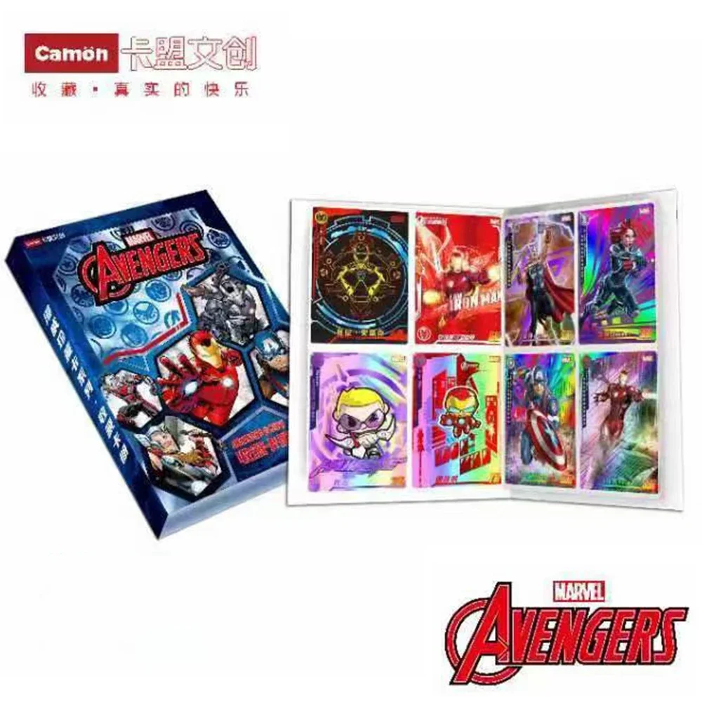 KAYOU Genuine Marvel Avengers Iron/Spider Man Movie Anime Collection Bronze Flash Card Out Of Print Hero Battle Game Boy Gifts