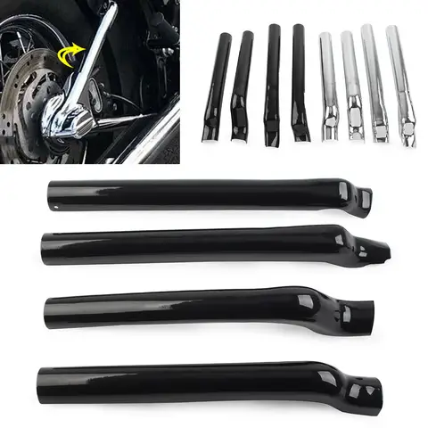 Chrome Motorcycle Rear Swingarm Tube Covers For Harley Heritage Softail Classic FLSTC FXS FLS FLSTFB FLSTF FXSTD FLSTN