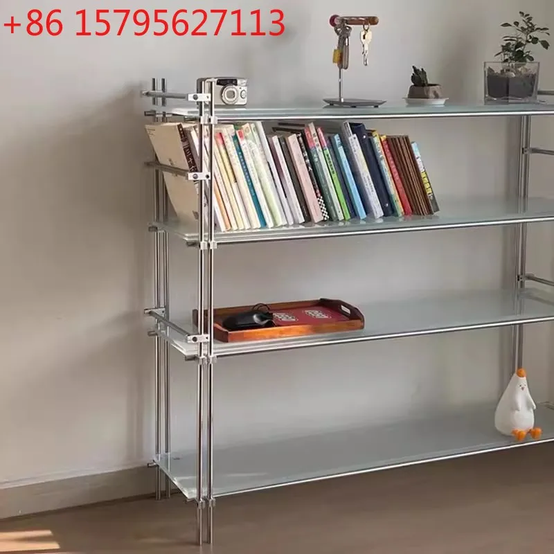 

Акриловая стойка для хранения осей пейзажа середины века, многослойная стойка от пола до потолка, гостиная, спальня, домашняя книжная полка