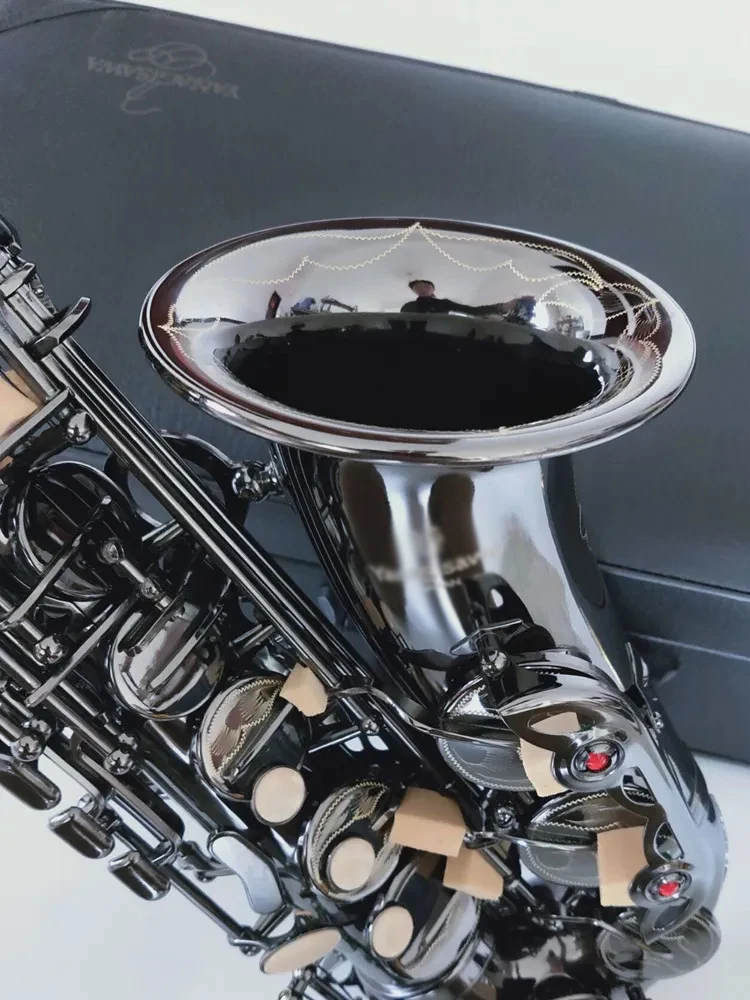 Professional Grade New Quality A-901 E Flat Alto Saxophone Black Nickel Gold