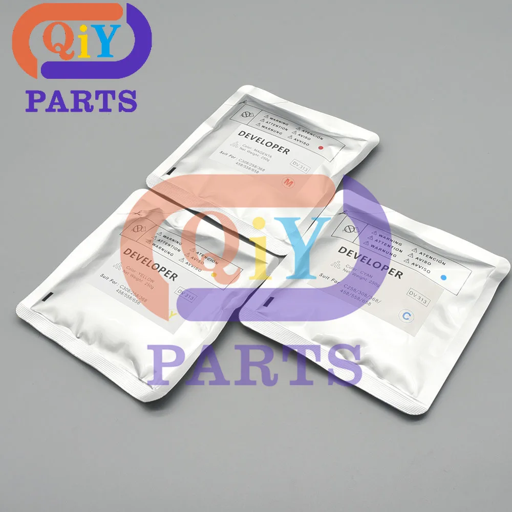 1PCS DV313 DV 313 C308 C258 Polvo revelador para Konica Minolta Bizhub C308 C368 C458 C558 C658 C 258 308 368 458 558 CMYK