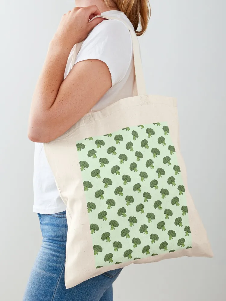 Broccoli Bunch Head Pattern Tote Bag sacs de shopping ecological bags tote bag university reusable grocery bags