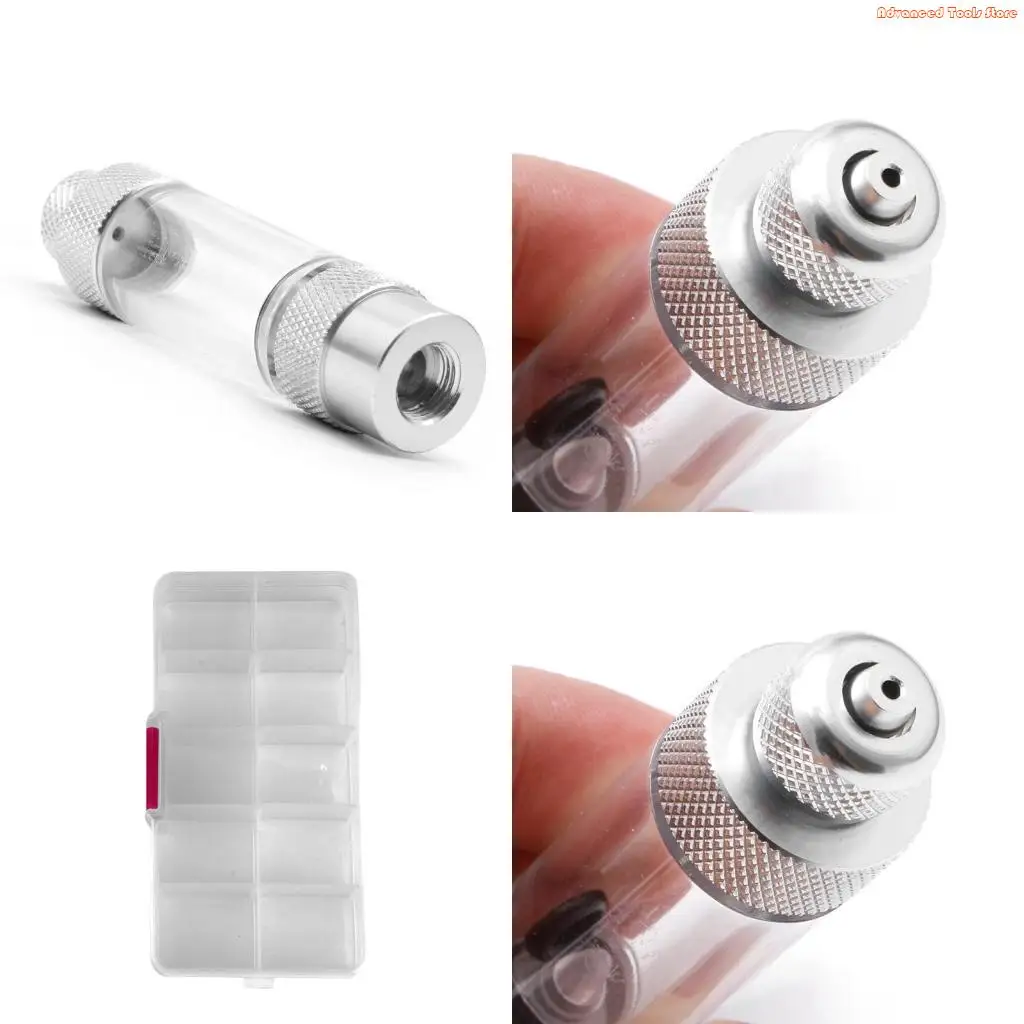 Aquarium CO2 Bubble Counter Regulator Mini Aluminum Alloy Carbon Dioxide Check Counter with Non Return Check for Valve W91B