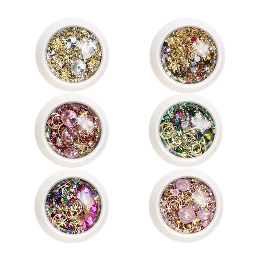 

6Sets Nail Stickers Fine Craftsmanship Unique Design Nail Art Supplies for Home Professional Manicures Decoration