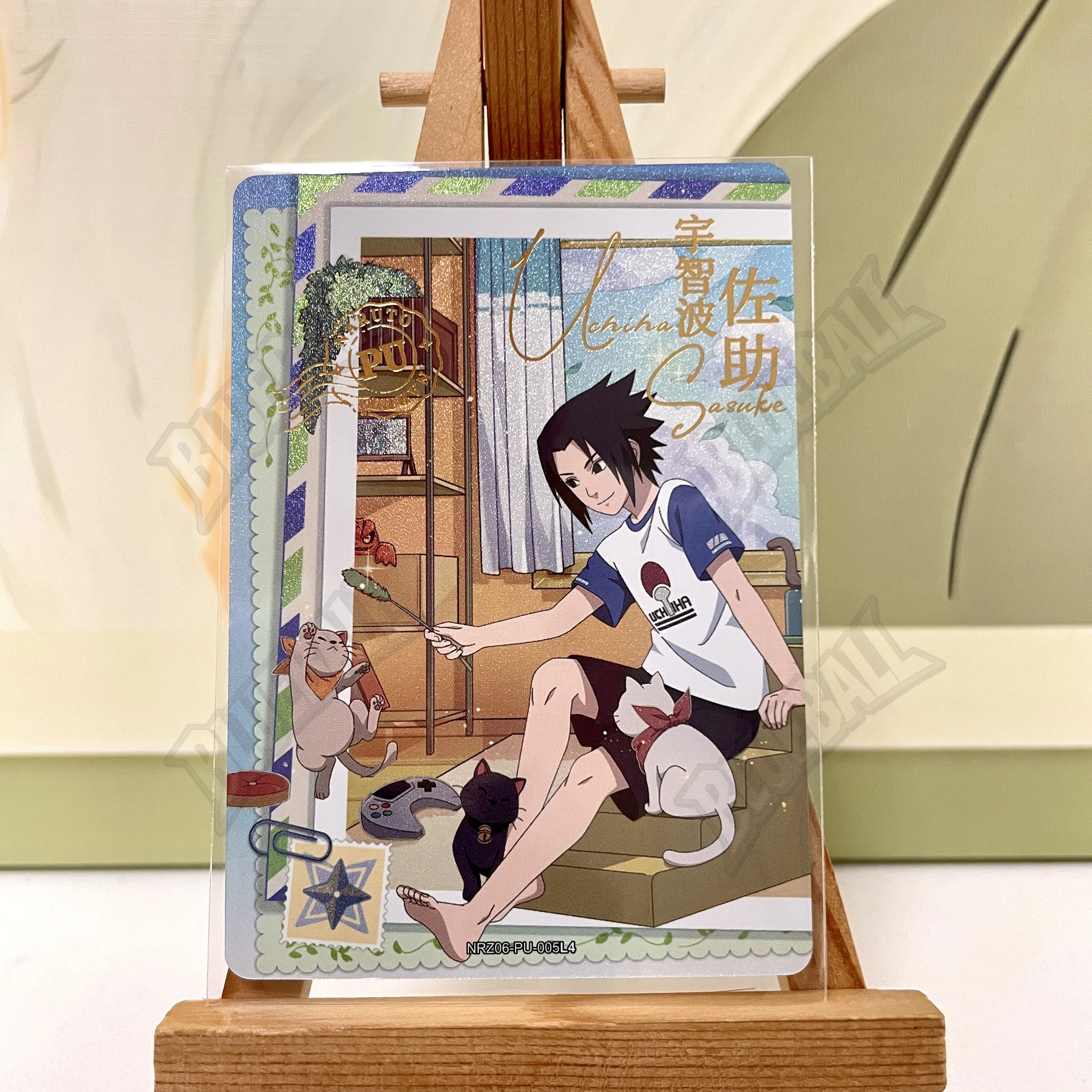 Genuine Kayou Naruto PU Series 01-08 Single Card Set W6T4 W7T4 W8T4 Rare Anime Collectible Cards Sasuke Kakashi Rock Lee Toy Gif