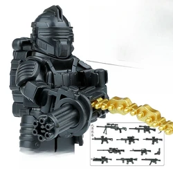 MOC Fighter Armor Building Blocks Man Exoskeleton Model Ornament, Children's Puzzle Assembly Toy, Boys' Holiday Gift Collection
