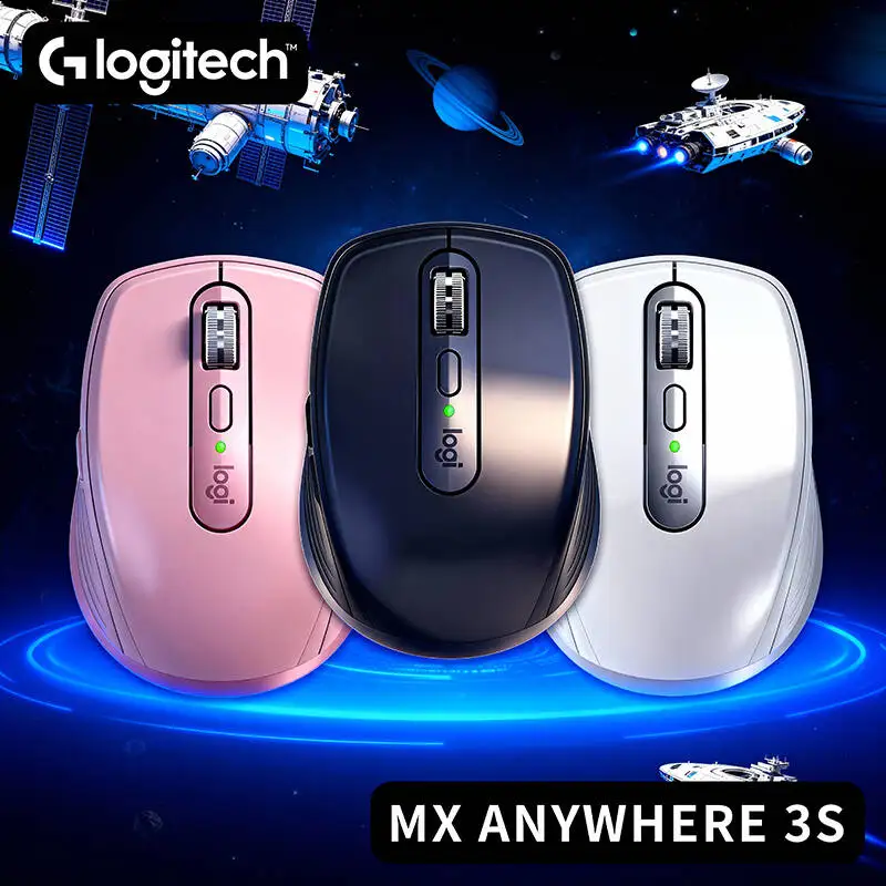 

High-Performance Logitech MX Anywhere 3S Mouse Wireless 8K DPI Silent Buttons Rechargeable Portable for Mac Windows Office