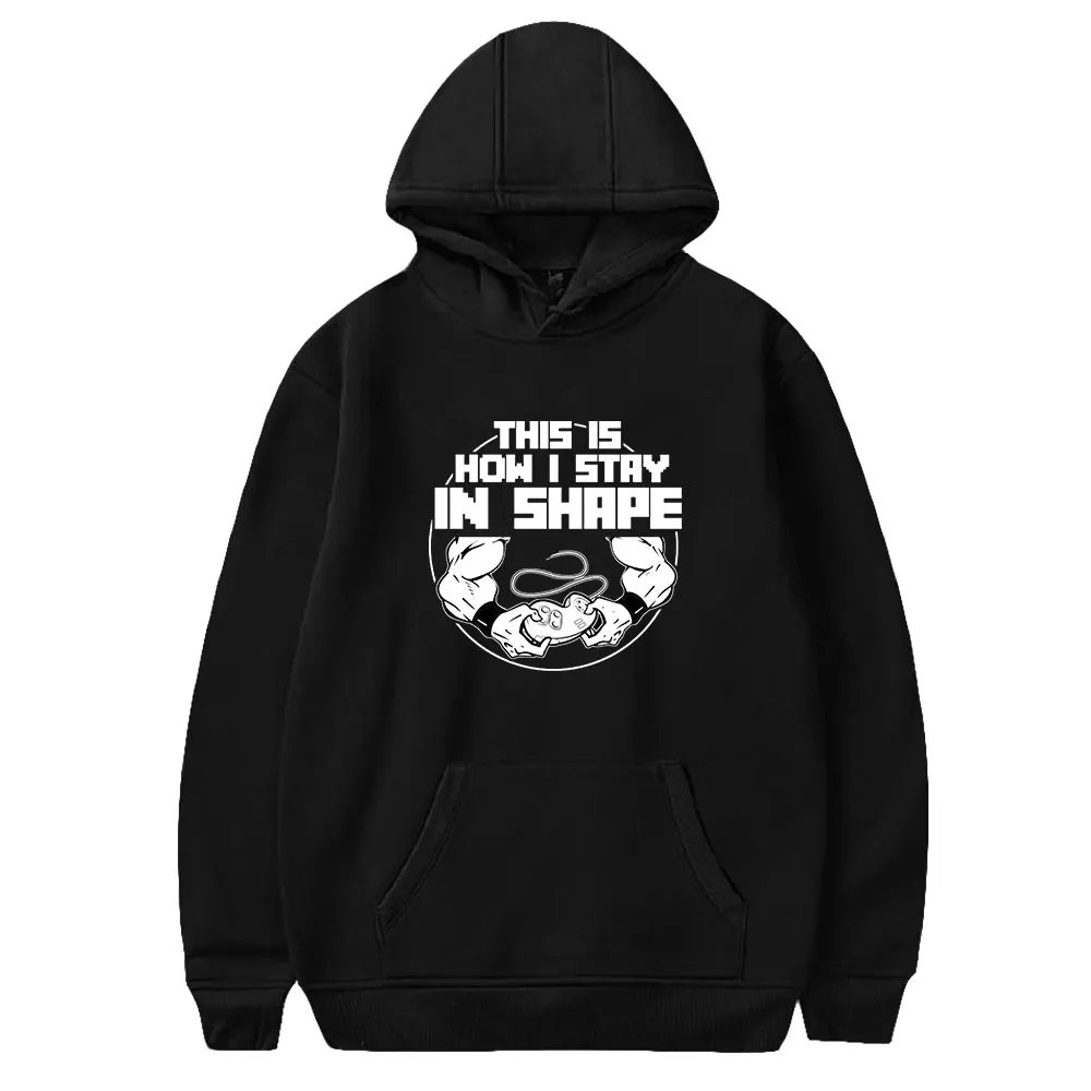 

2026 PopularMMOs Stay In Shape Merch Hoodie Youth Long Sleeve Women Men Hooded Sweatshirt Casual Style Unisex Clothes