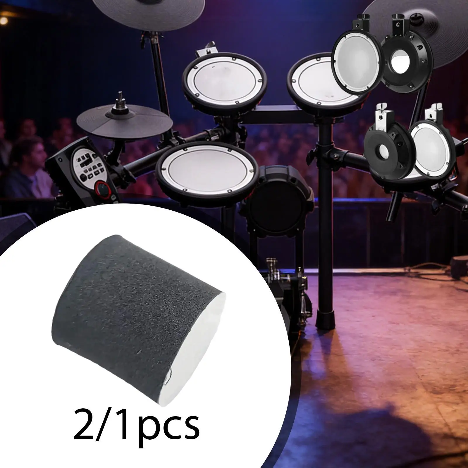 Electronic Drum Pad Parts DIY Trigger Foam Cone Percussion Accessory for Drum Kit Assembly and Noise Reduction