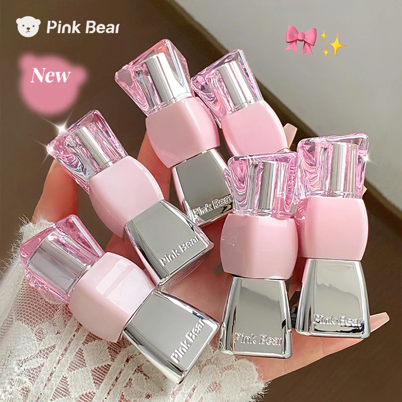 PinkBear ملمع شفاه مكبر ومرطب بلمعة مرآة ثبات طويل غير لزج مع فيونكة فراشة لون شفاه لامع مكياج شفاه ممتلئة وناعمة ترطيب عالي ولمعان طبيعي يدوم لساعات #2