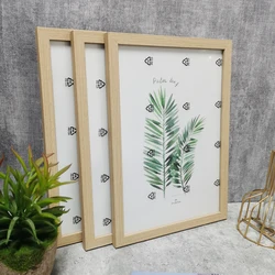 3Pcs Wooden Photo Frames For Picture Wall 10X15 15X20 20X25 A4 Pictures Frame Stand Desktop Decor Photo Decor Commemorative Gift