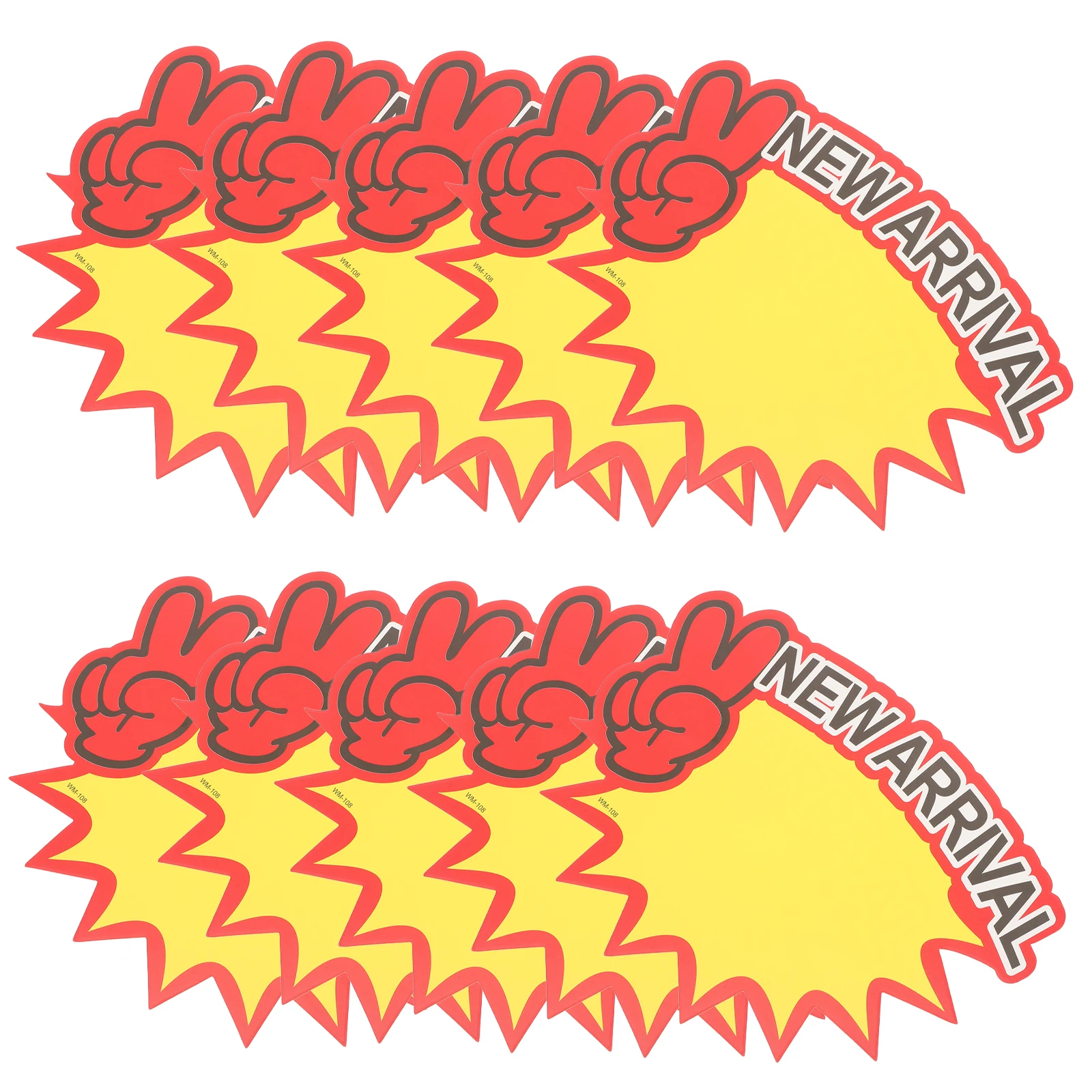 

100 Pcs Price Tag Signs Advertising Labels Tags Garage Sales Pricing for Retail Stores Commerce Blank