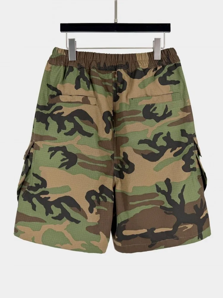 Mens Summer Versatile Casual Comfortable Shorts Drawstring Fashion Camouflage Sweatpants Straight Trousers Male Overalls Shorts