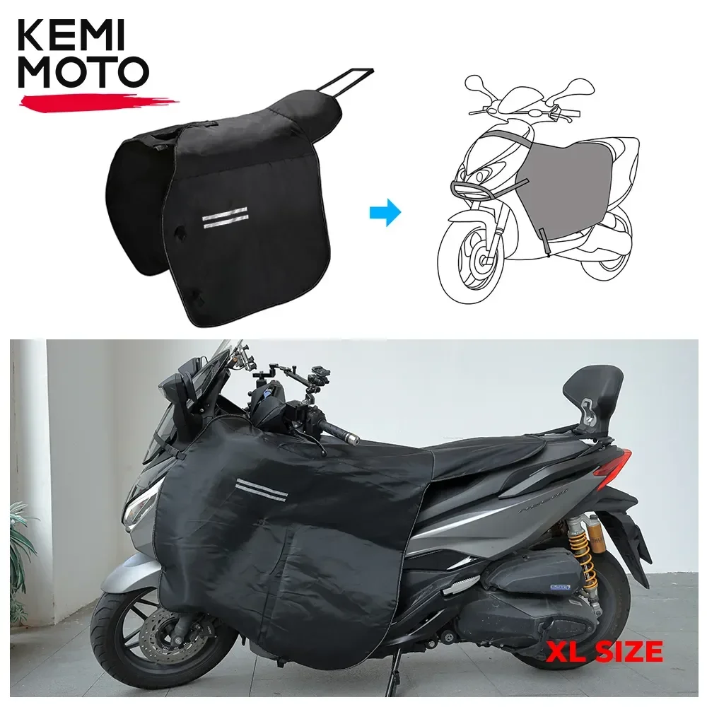 

KEMiMOTO Knee Warmer Protector Leg Cover For Scooters Motorcycle Winter Quilt Windproof Water Repellent For Honda For Vespa