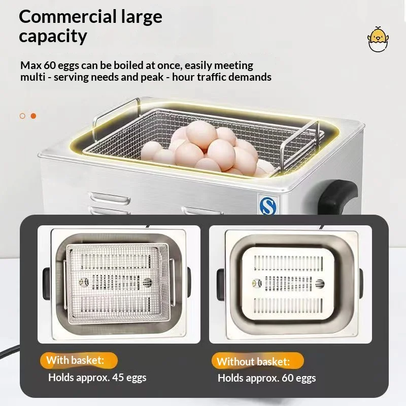 MQ03 Large-capacity Commercial Electric Stainless Steel Egg Cooker 75-degree Constant Temperature Japanese Egg Steamer