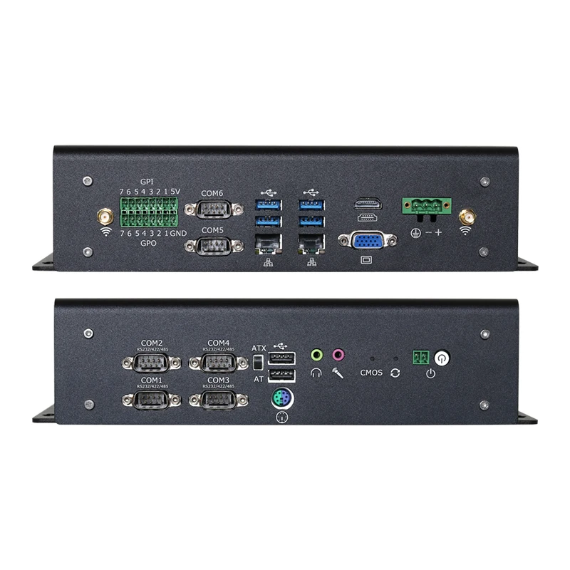 IOT Industrial PC i7-1165G7 i7-9750H 6x COM RS485/RS422/232 Windows 11 4G LTE WIFI 2x Ethernet GPIO 6xUSB P/S2 DC9V-36V Input