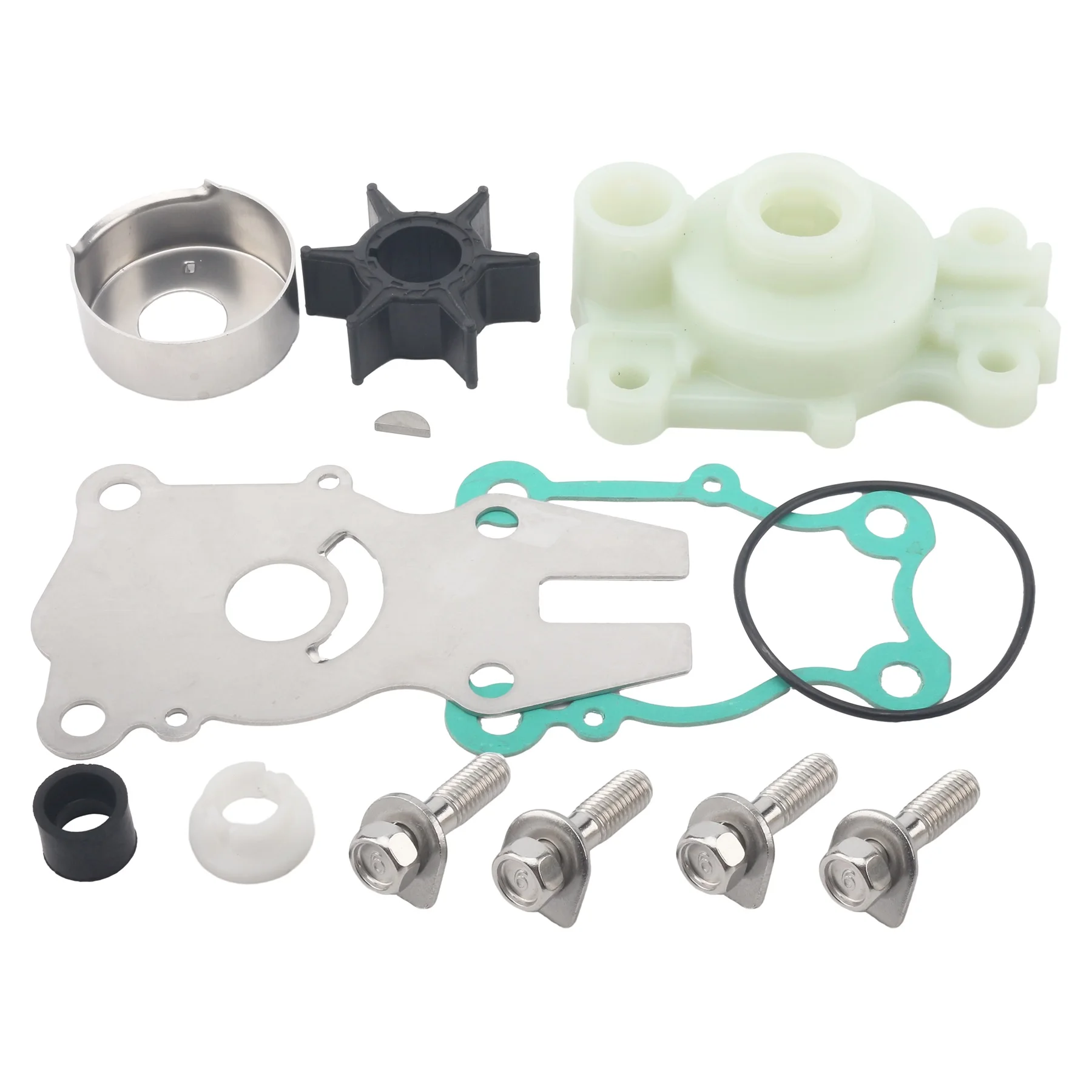 Soxa Marine 63D-W0078-00 Water Pump Rebuild Service Kit for Yamaha 2 Str 4 Str Stroke 40 50 60 HP Outboard Boat Motor 18-3415