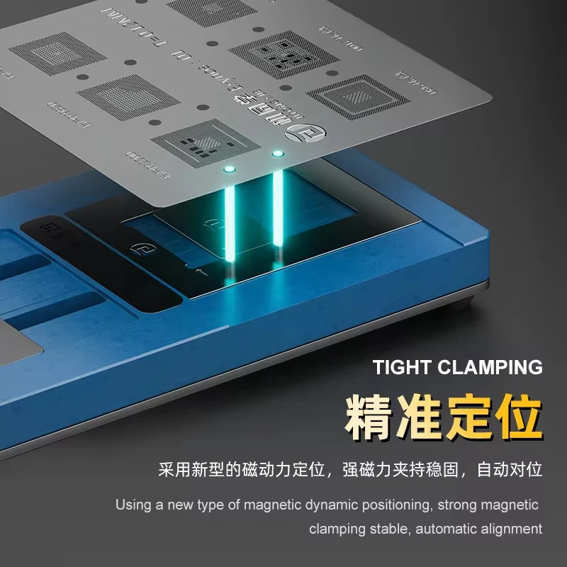 Imagem -05 - Jtx t4 Universal Chip Repair Clamp Remoção de Cola Reballing Plataforma para Iphone Android Phone Cpu Emmc ic Bga Stencil 13 Pcs