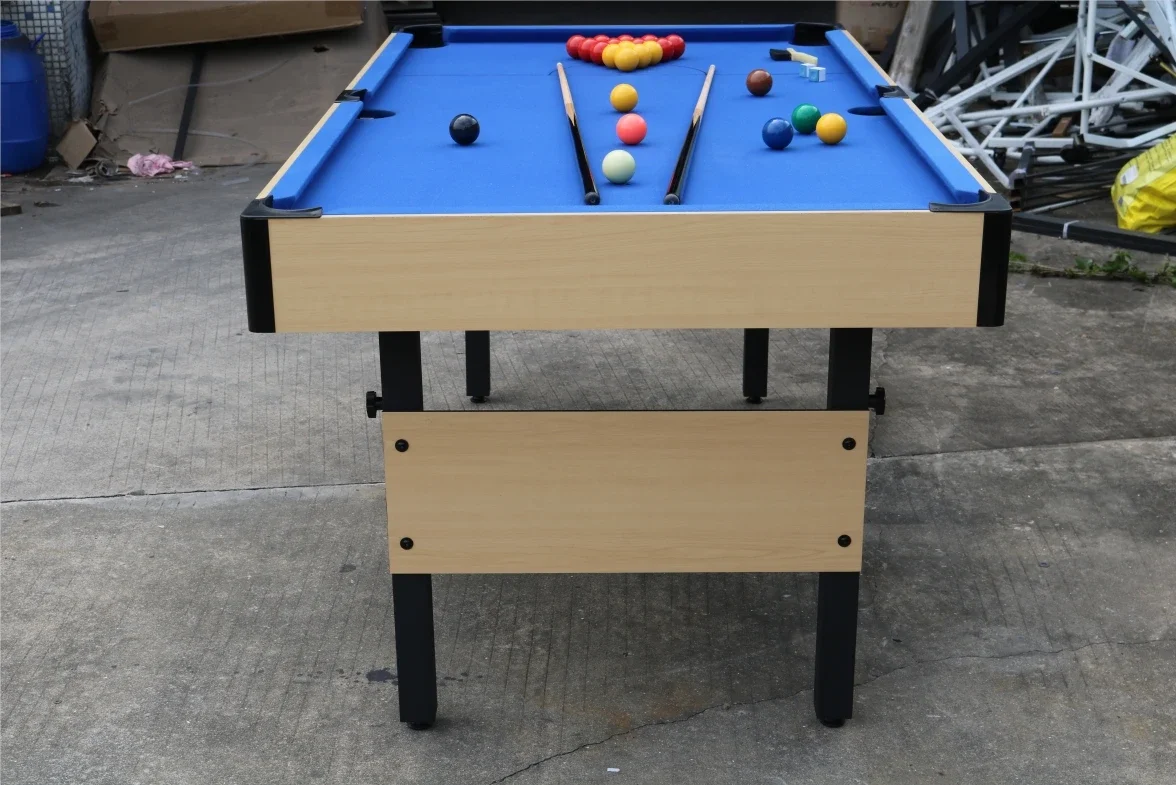 Hot Sales OEM 6ft Foldable Pool Table: High-Quality Mdf Snooker Billiards, Portable For Home, Custom