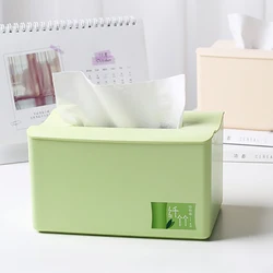Green Eco-Friendly Bamboo Fiber Tissue Box Holder Toilet Paper Dispenser Storage Desk Car Home Kitchen Napkins Tissue Boxes