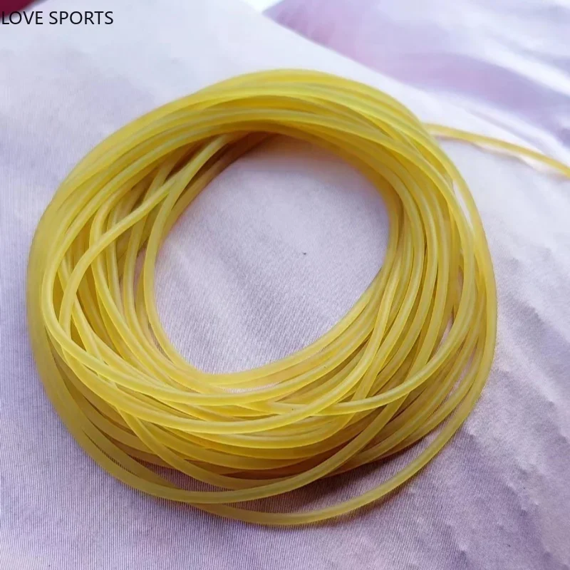 Nieuwe 20M Diameter 1.6 2.0 2.5 2.8 3.0mm Rubber Effen Elastische Rubberen Lijn voor Vissen Traditioneel Niveau Ronde Elastisch Touw voor Mannen